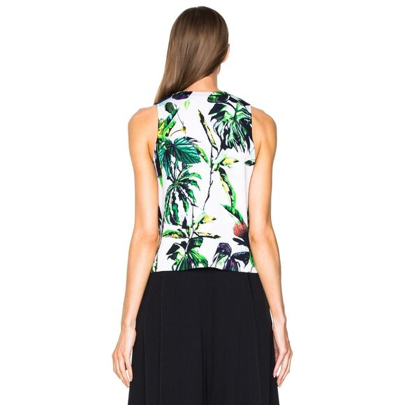 Proenza Schouler Tropical Knit Shell Retail $590 Sleeveless Medium Wool Silk - Picture 10 of 10